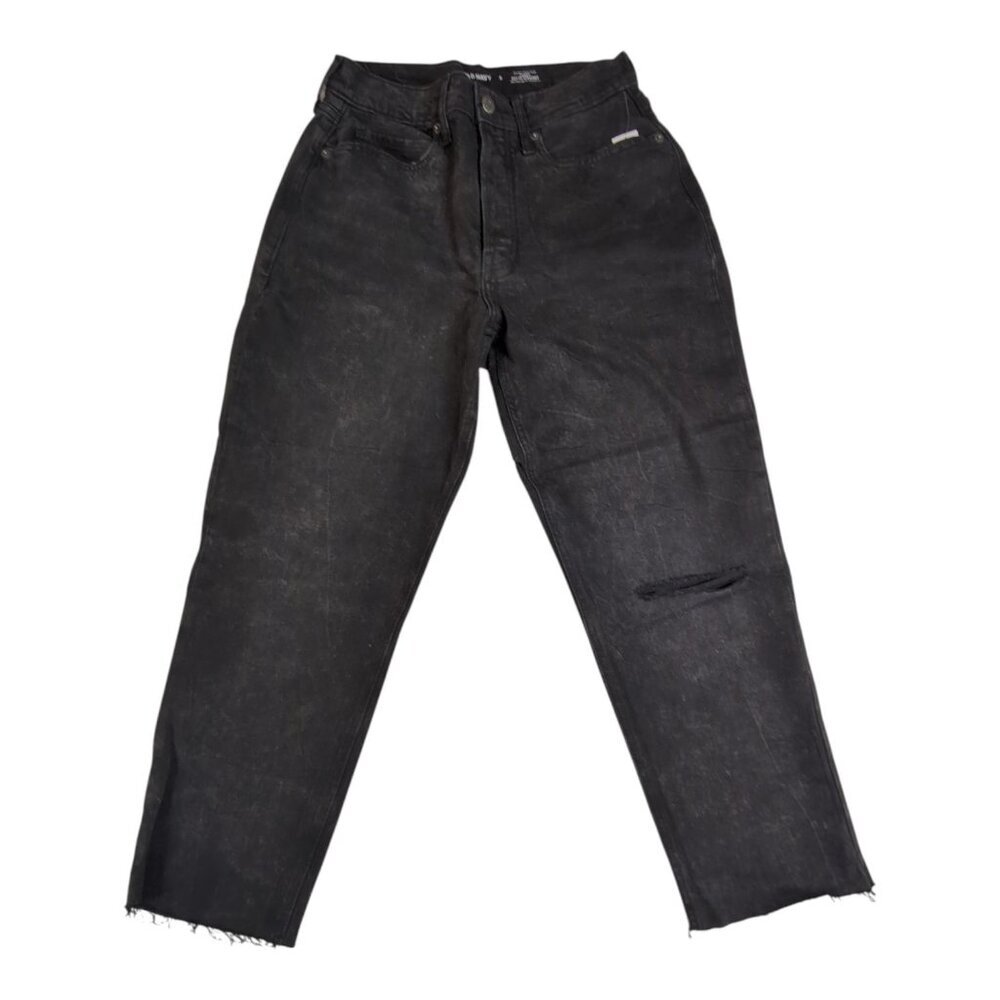 Old Navy Curvy Sky-Hi Straight Jeans NWT Extra High-Rise Womens Size 8 Black